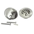 Furnorama Made to Match Grid Tub Drain Kit; Satin Nickel FU340266